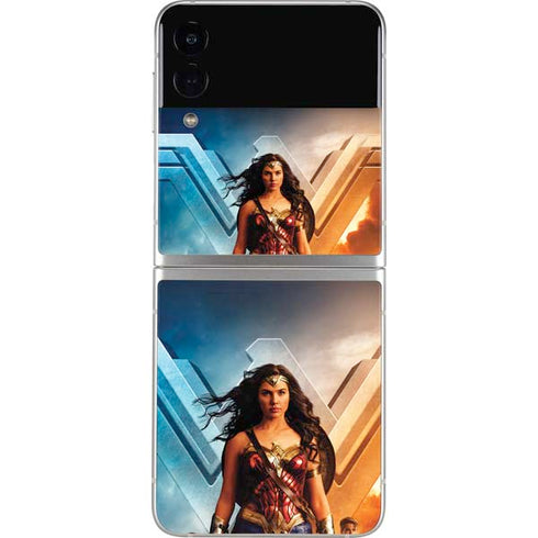 DC Comics Wonder Woman Main characters Poster Galaxy Z Flip3 5G Skin